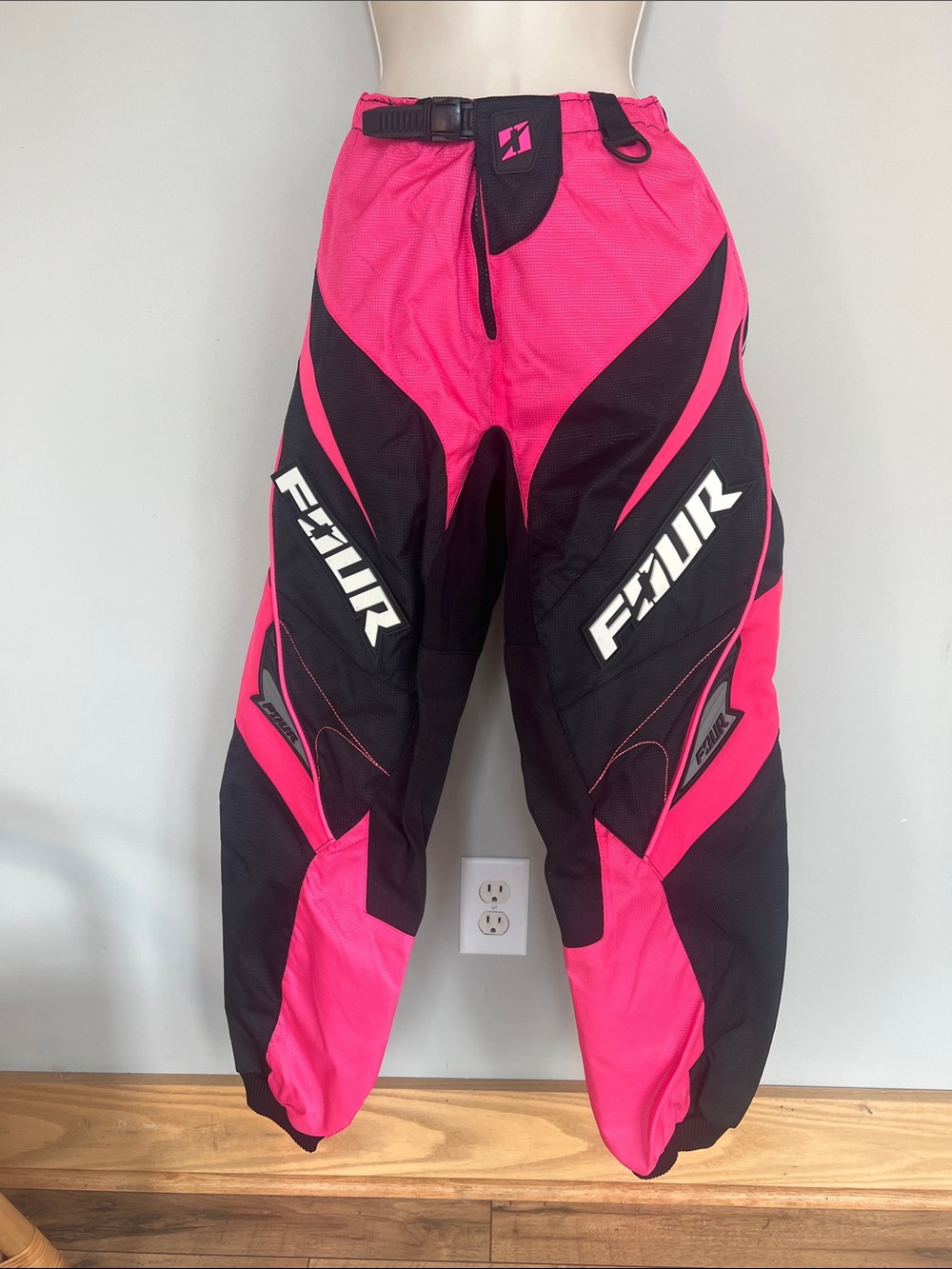 Four ATV/Motocross Women’s Pants, Black and Pink size 7/8